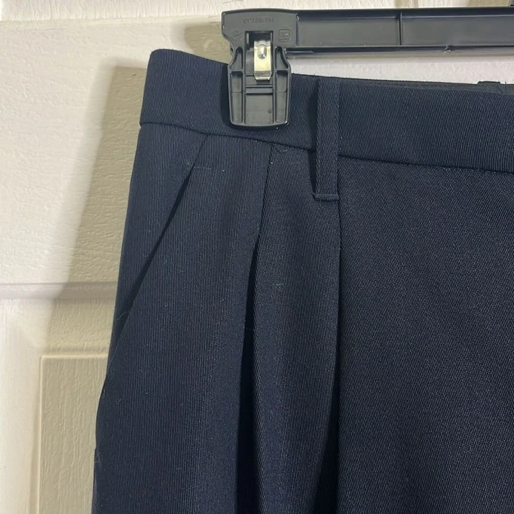 A.L.C. Charles Pants sz 0 Wide Leg High Rise‎ Minimalist Wool Blend Quiet Luxury